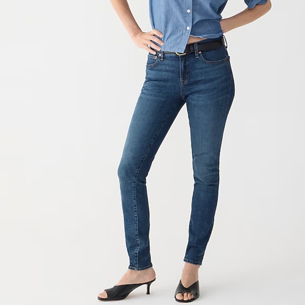 J.Crew 8” toothpick jean in Vista wash